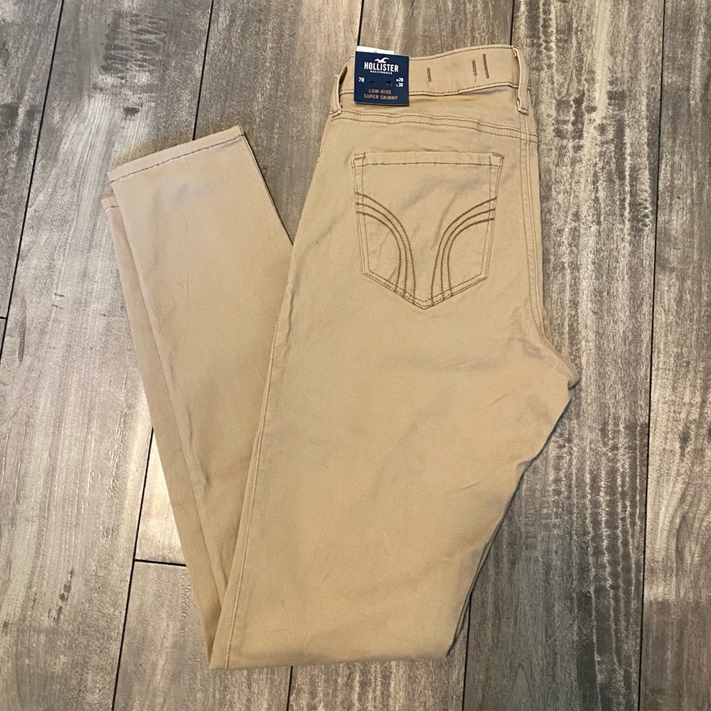 Hollister Khaki Low-rise Super Skinny Jeans